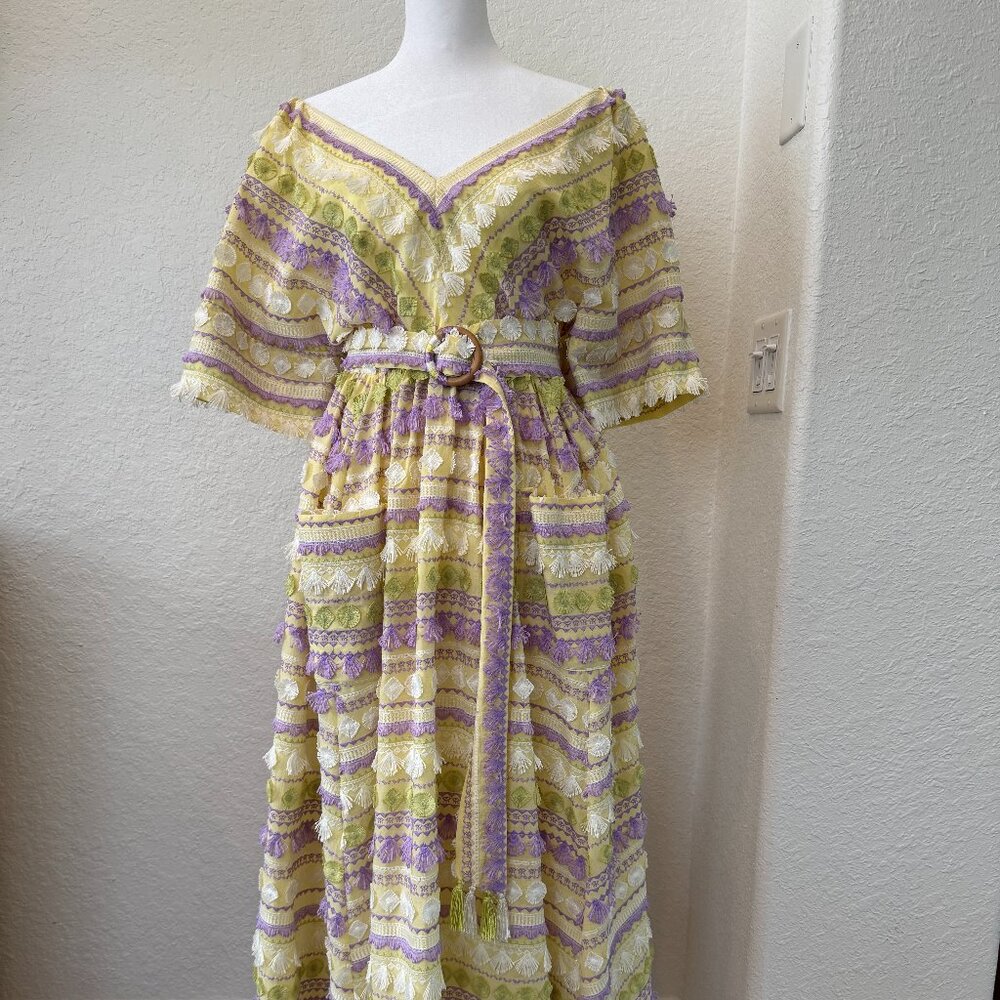 Hayley Menzies Organic Midi Dress - Size 4